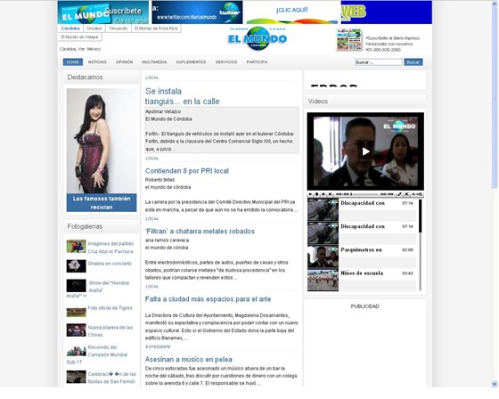 WebApps: ElMundo - Products App